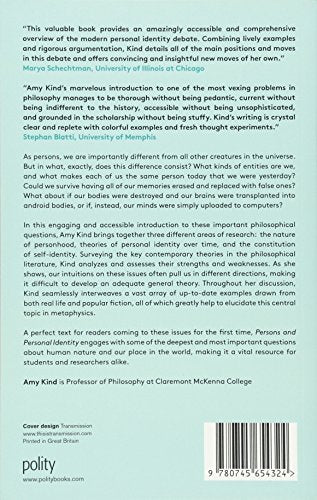 Persons and Personal Identity (Key Concepts in Philosophy) b