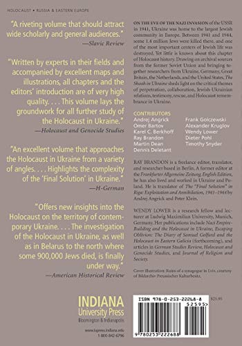 The Shoah in Ukraine: History, Testimony, Memorialization