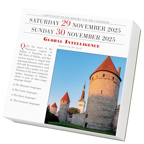 1,000 Places to See Before You Die Page-A-Day? Calendar 2025: A Year of Travel