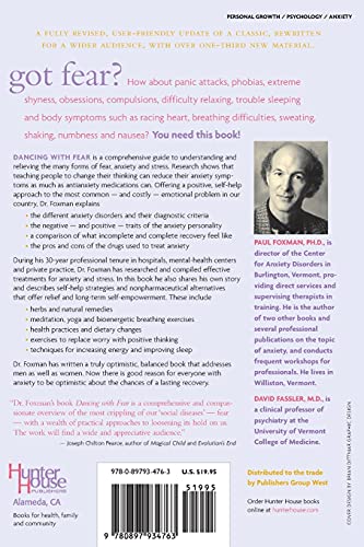 Dancing with Fear: Controlling Stress and Creating a Life Beyond Panic and Anxiety — back cover