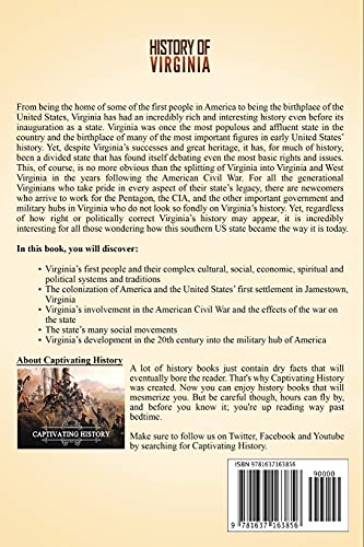 History of Virginia: A Captivating Guide to the History of the Mother of States, Starting from Jamestown through the American Revolution and the ... Court House to the Present (U.S. States)