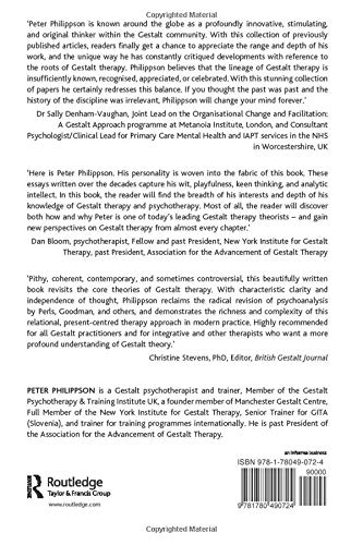 Gestalt Therapy: Roots and Branches - Collected Papers — back cover