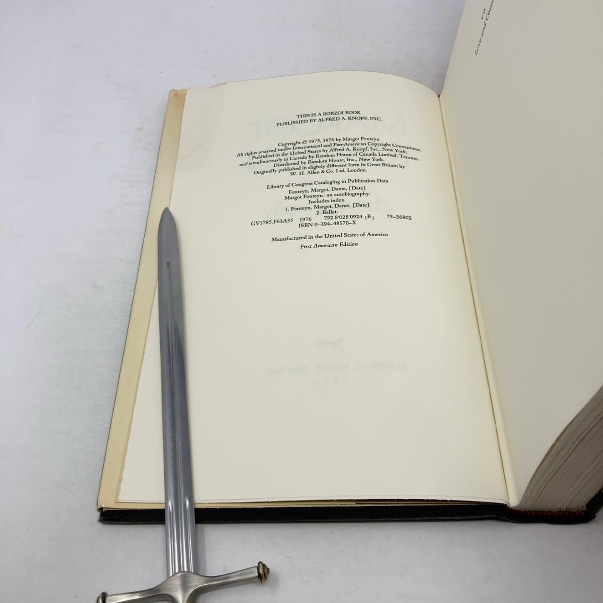 Margot Fonteyn: Autobiography