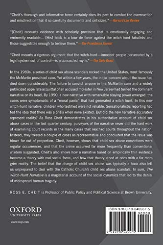 The Witch-Hunt Narrative: Politics, Psychology, and the Sexual Abuse of Children