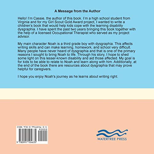 Writing Right: A Story About Dysgraphia