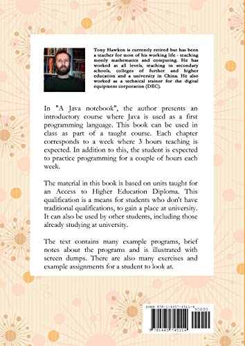 A Java notebook: A first course in programming
