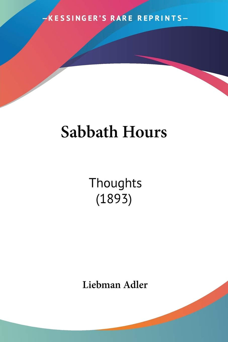 Sabbath Hours: Thoughts (1893)