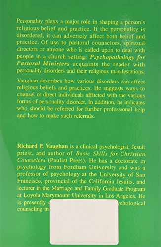 Pastoral Counseling and Personality Disorders