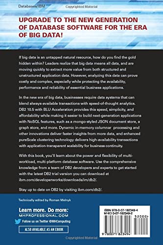 DB2 10.5 with BLU Acceleration: New Dynamic In-Memory Analytics for the Era of Big Data