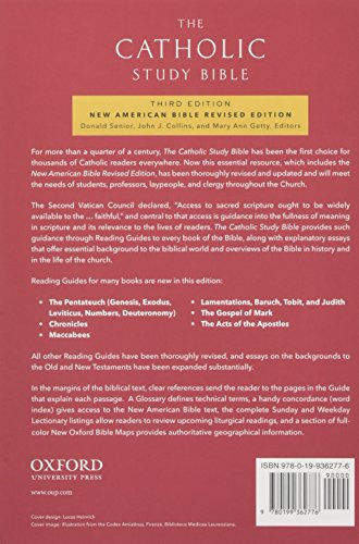 The Catholic Study Bible — back cover