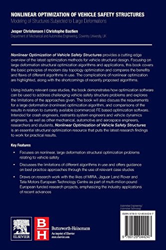 Nonlinear Optimization of Vehicle Safety Structures: Modeling of Structures Subjected to Large Deformations