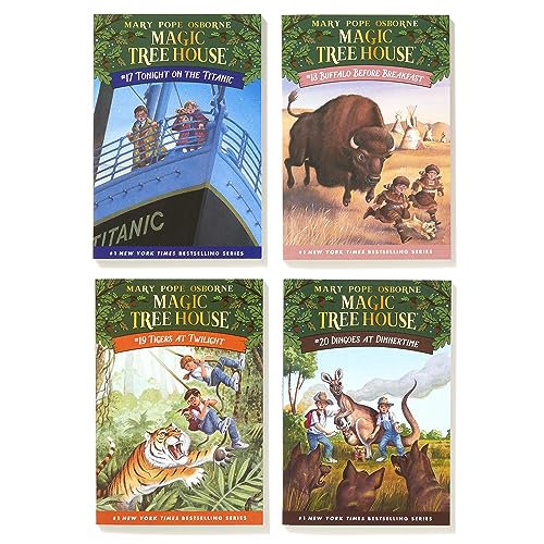 Magic Tree House Books 17-20 Boxed Set: The Mystery of the Enchanted Dog