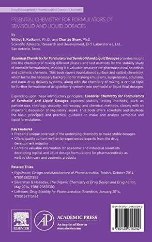 Essential Chemistry for Formulators of Semisolid and Liquid Dosages
