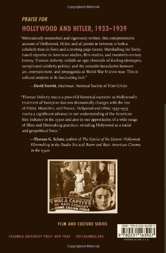 Hollywood and Hitler, 1933-1939 (Film and Culture Series)