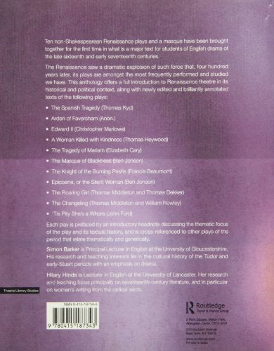 The Routledge Anthology of Renaissance Drama