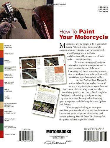 How to Paint Your Motorcycle (Motorbooks Workshop) — back cover