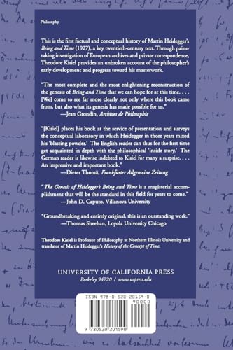 The Genesis of Heidegger's Being and Time