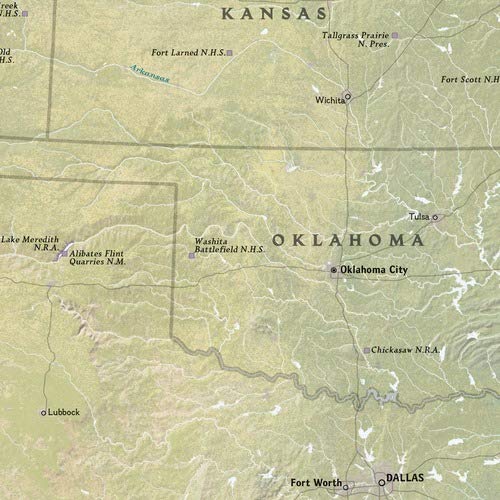 National Geographic: National Parks of the United States Wall Map (42 x 30 inches) (National Geographic Reference Map)
