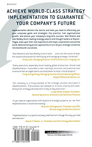 Implementation: How to Transform Strategic Initiatives into Blockbuster Results: How to Transform Strategic Initiatives into Blockbuster Results