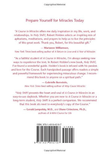 Holy Shift!: 365 Daily Meditations from a Course in Miracles — back cover