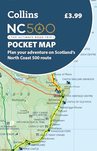 NC500 Pocket Map: Plan your adventure on Scotland’s North Coast 500 route official map