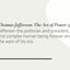 Thomas Jefferson: The Art of Power