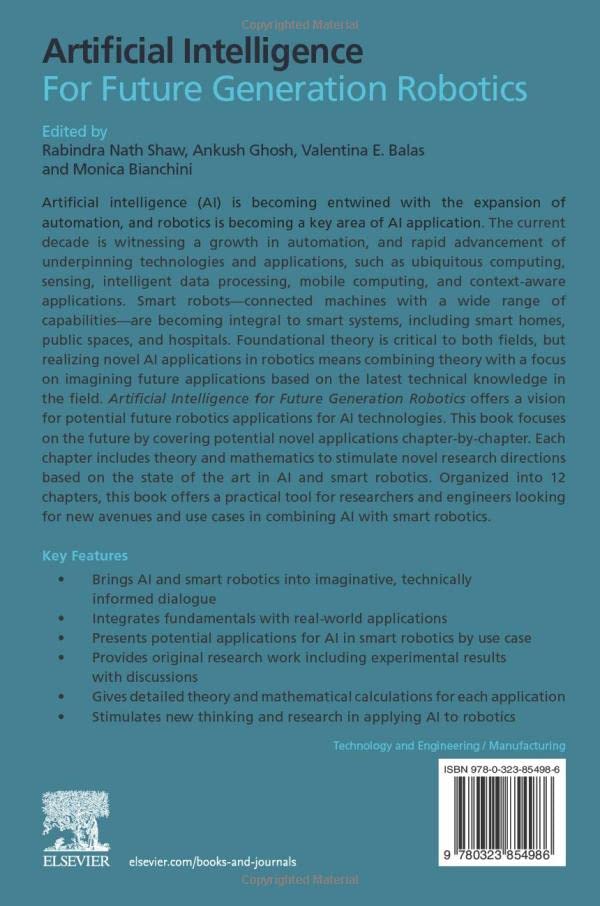 Artificial Intelligence for Future Generation Robotics