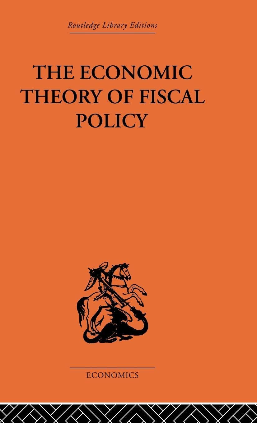 The Economic Theory of Fiscal Policy
