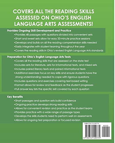 OHIO TEST PREP Reading Skills Workbook Daily ELA Practice Grade 3: Practice for Ohio's State Tests for English Language Arts