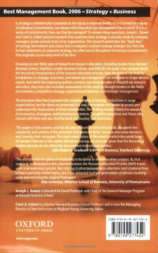 From Resource Allocation to Strategy by Bower, Joseph L.