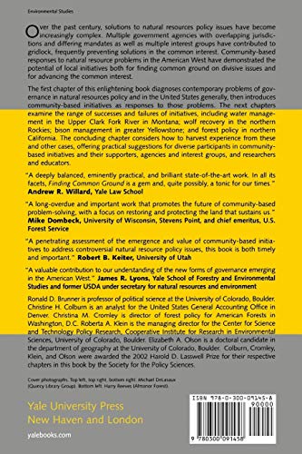 Finding Common Ground: Governance and Natural Resources in the American West