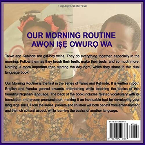 Taiwo and Kehinde: Our Morning Routine: (Book 1, English and Yoruba - Learn basic Yoruba words and sentences)