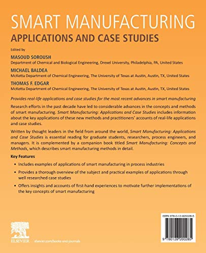 Smart Manufacturing: Applications and Case Studies