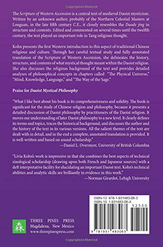 Daoist Mystical Philosophy — back cover