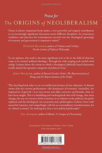 The Origins of Neoliberalism: Modeling the Economy from Jesus to Foucault