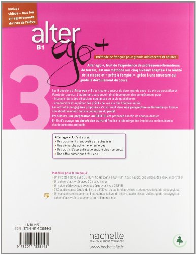 Alter Ego + 3: Livre de l'Élve + CD-ROM: Alter Ego + 3: Livre de l'Élve + CD-ROM (French Edition)