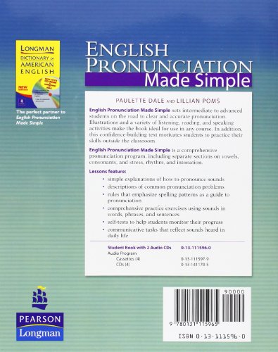 English Pronunciation Made Simple (with 2 Audio CDs) — back cover