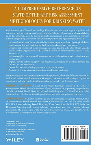Risk Assessment for Chemicals in Drinking Water