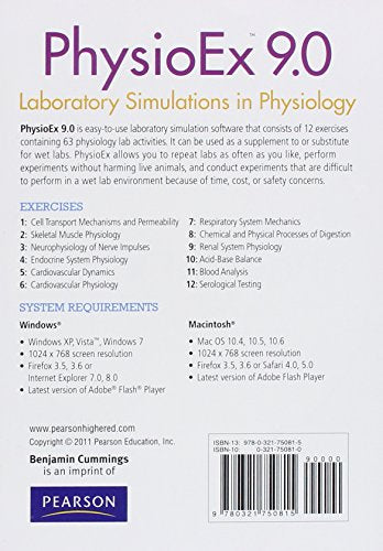 PhysioEx 9.0: Laboratory Simulations in Physiology