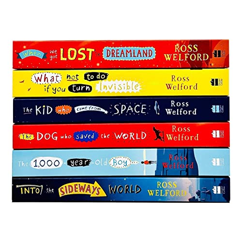 Ross Welford Collection 6 Books Set (The Dog Who Saved the World,What Not to Do If You Turn Invisible,Kid Who Came from Space,1000-year-old Boy,Into the Sideways World,When We Got Lost in Dreamland)