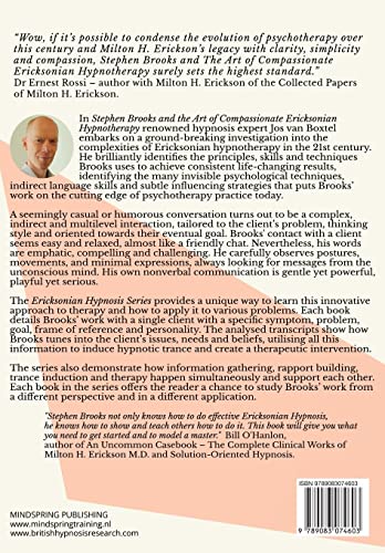 Stephen Brooks and the Art of Compassionate Ericksonian Hypnotherapy: The Ericksonian Hypnosis Series Volume 1: Hypnotic Language Patterns
