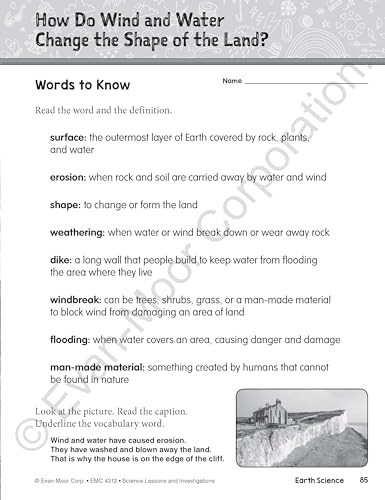 Evan-Moor Science Lessons and Investigations, Grade 2, Homeschool and Classroom Teaching Resource Workbook, Reproducible Worksheets, Observe, Analyze, ... Physical (Science Lessons & Investigations)