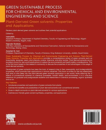 Green Sustainable Process for Chemical and Environmental Engineering and Science: Plant-Derived Green Solvents: Properties and Applications