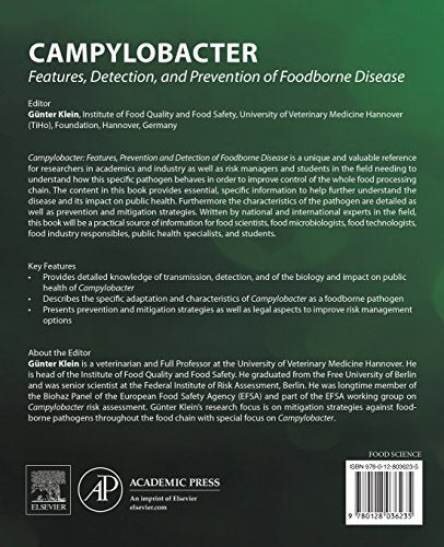 Campylobacter: Features, Detection, and Prevention of Foodborne Disease