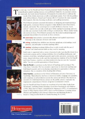 Word Matters: Teaching Phonics and Spelling in the Reading/Writing Classroom (F&P Professional Books and Multimedia)
