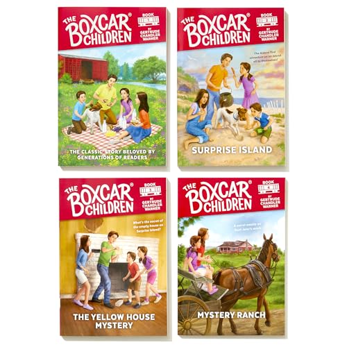 The Boxcar Children Mysteries Boxed Set 1-4: The Boxcar Children; Surprise Island; The Yellow House; Mystery Ranch