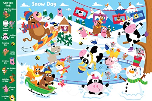 Search and Find Silly Farm - 10 Button Sound Board Book for Toddlers and Children - Educate Engage and Identify Farm Animals and Their Noises with Interactive Activity Kids Book (Search & Find)
