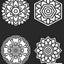 Large Print Coloring Book: Easy Mandalas