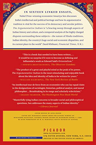 The Argumentative Indian: Writings on Indian History, Cultur