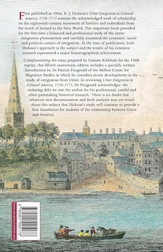 Ulster Emigration to Colonial America, 1718-1785